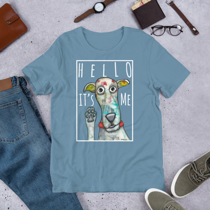 Hello It's Me Short-Sleeve Unisex T-Shirt with White Wording
